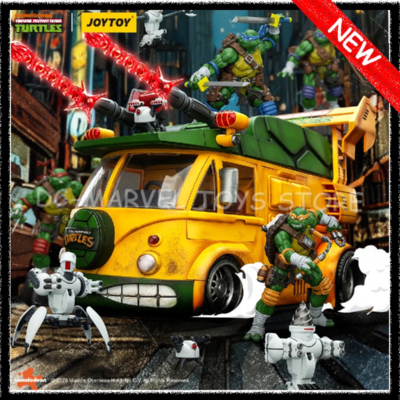 

JOYTOY 1/18 TMNT-Turtle Van TMNT-Roadkill Rodney Action Figure Anime Action Figures Custom Gift Toys