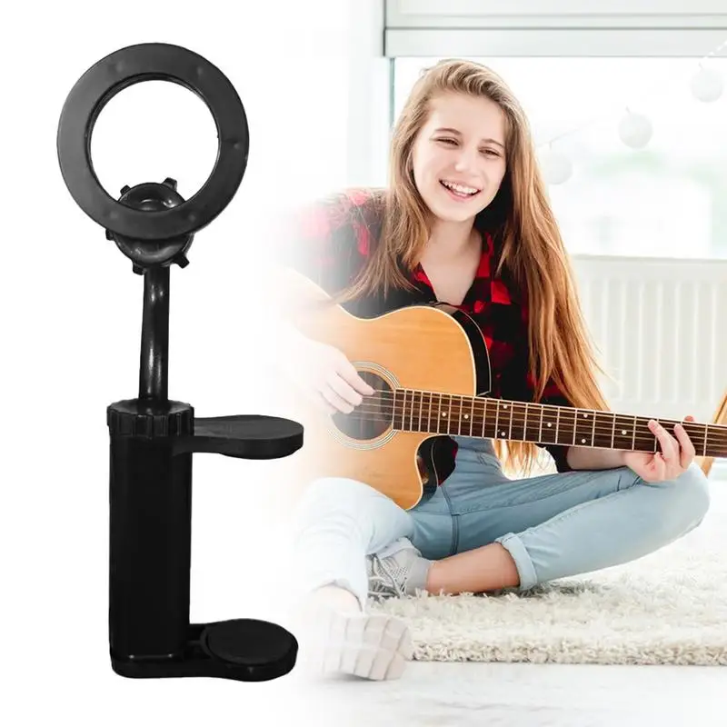 

Кронштейн для смартфона в прямом эфире, подставка для гитарной головки, держатель для гитары, держатель для бас-гитары, укулеле, крепление для головы