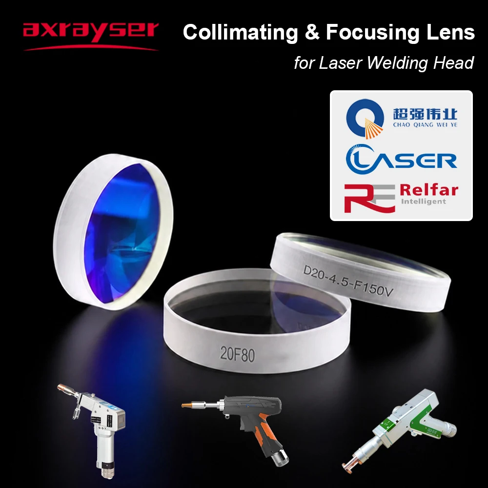 Axrayser Laser-Fokussierlinse D20T4.5 D20T3.5 D16T3.5 D20T4.75 Schweißkollimationslinse D16T5 für CQWY SUP Qilin Relfar Kopf – Detail 1