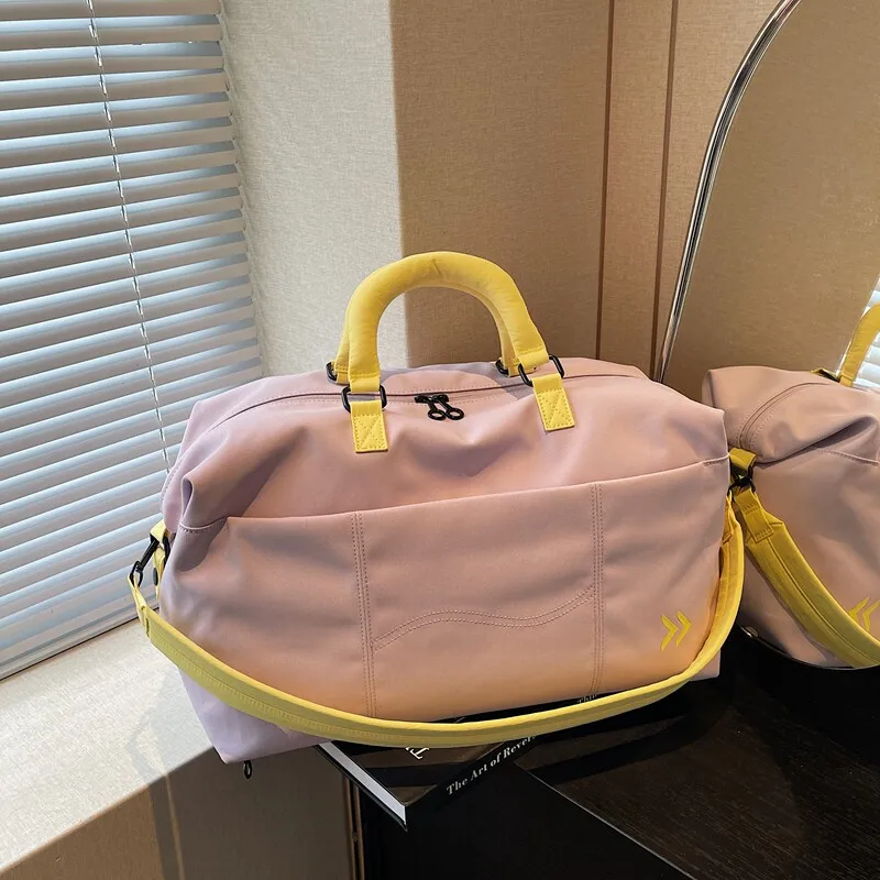 lightweight-travel-bag-luggage-cover-sports-bag-large-capacity-storage-bag-wet-and-dry-separation-maternity-bag-nylon-material