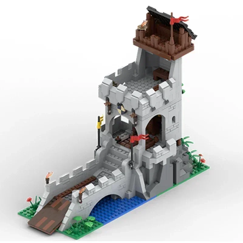 Moc Bausteine Militär Festung Modell Mittelalterlichen Turm Burg Technologie Modulare Blöcke Geschenk Weihnachten Spielzeug DIY Sets Montage