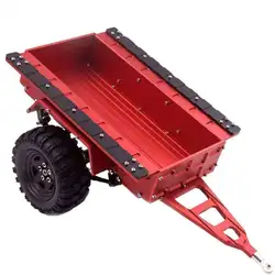 Metal small trailer suitable for 1/10 RC Crawler Car Axial Scx10 90046 D90 Trx6 Traxxas Trx4 Trx4m D12 Upgrade Accessories