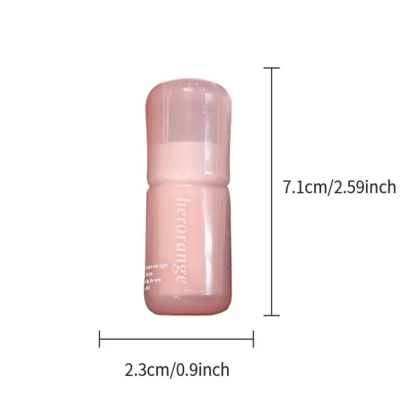 HERORANGE Spiegelwasser-Lipgloss, Kristallgelee-Lippenstift, feuchtigkeitsspendend, aufpolsternd, feuchtigkeitsspendend, farbige Lippentönung, Lippenpflege, Make-up, Schönheit