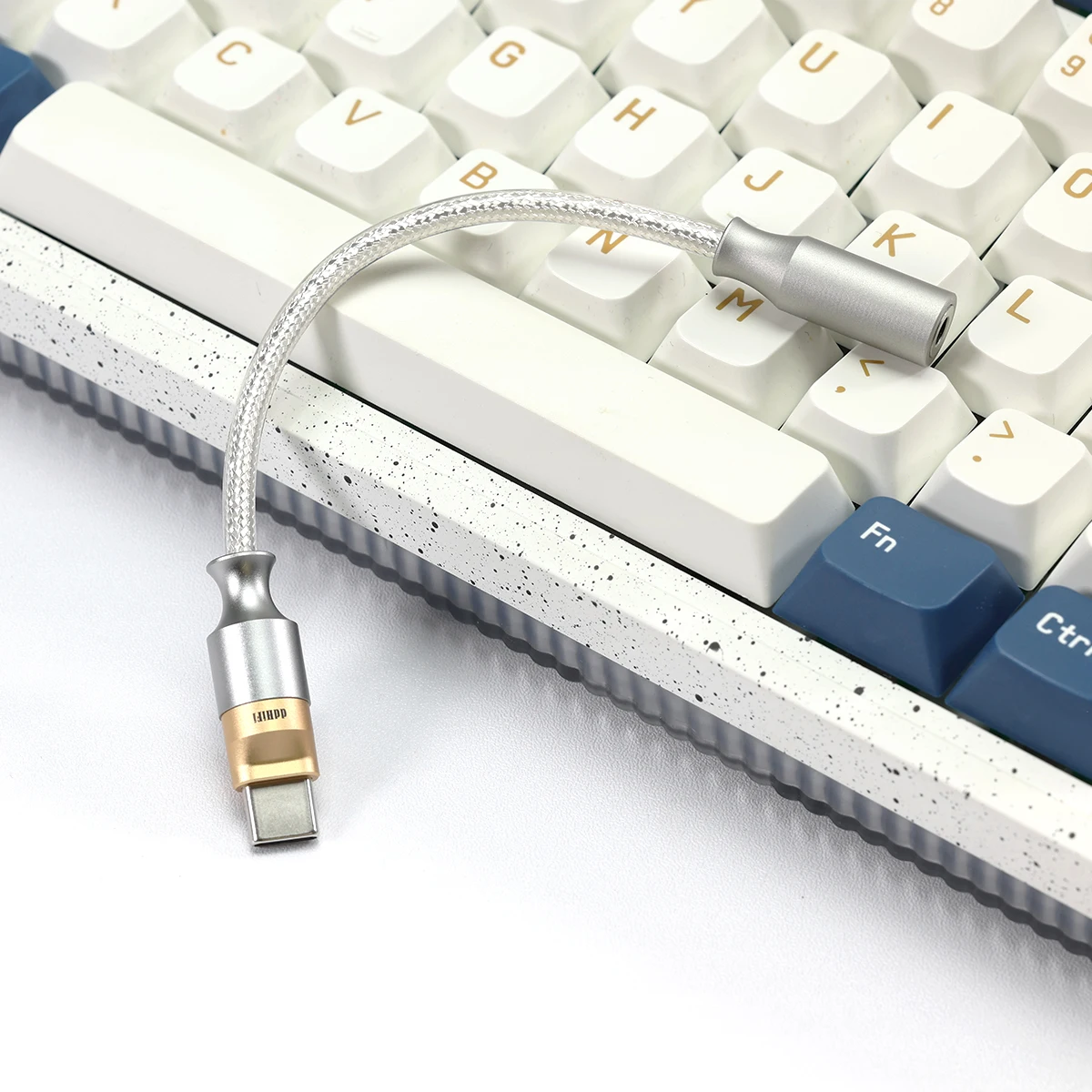 كابل محول فك التشفير بدون فقدان مع كشف المكونات ودعم الميكروفون ، دقة عالية ، DDHiFi ، TC35CM2