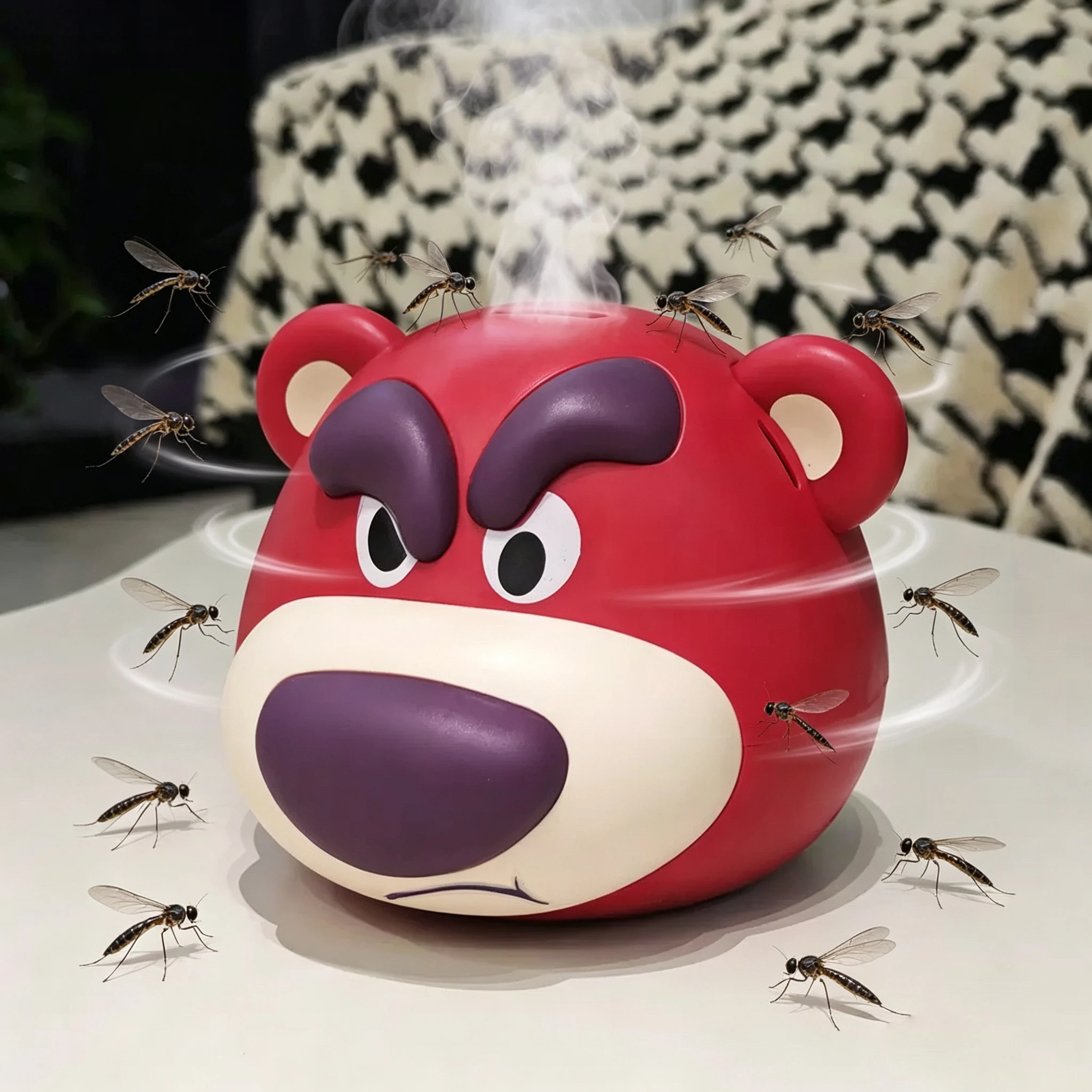 Soporte para espirales antimosquitos de dibujos animados Koffing, figura de anime Gastly, soporte de incienso para interiores, figura linda de Grimer para dormitorio, decoración de escritorio y coche, juguete de gas