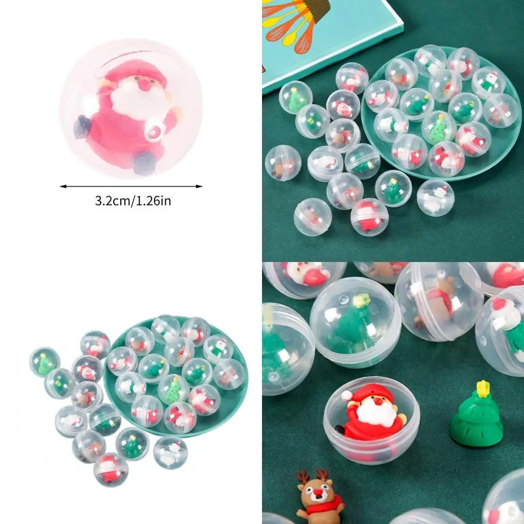 جميل كبسولات عيد الميلاد شخصية تمثال مكتب العطلة ديكورز هدية الأطفال