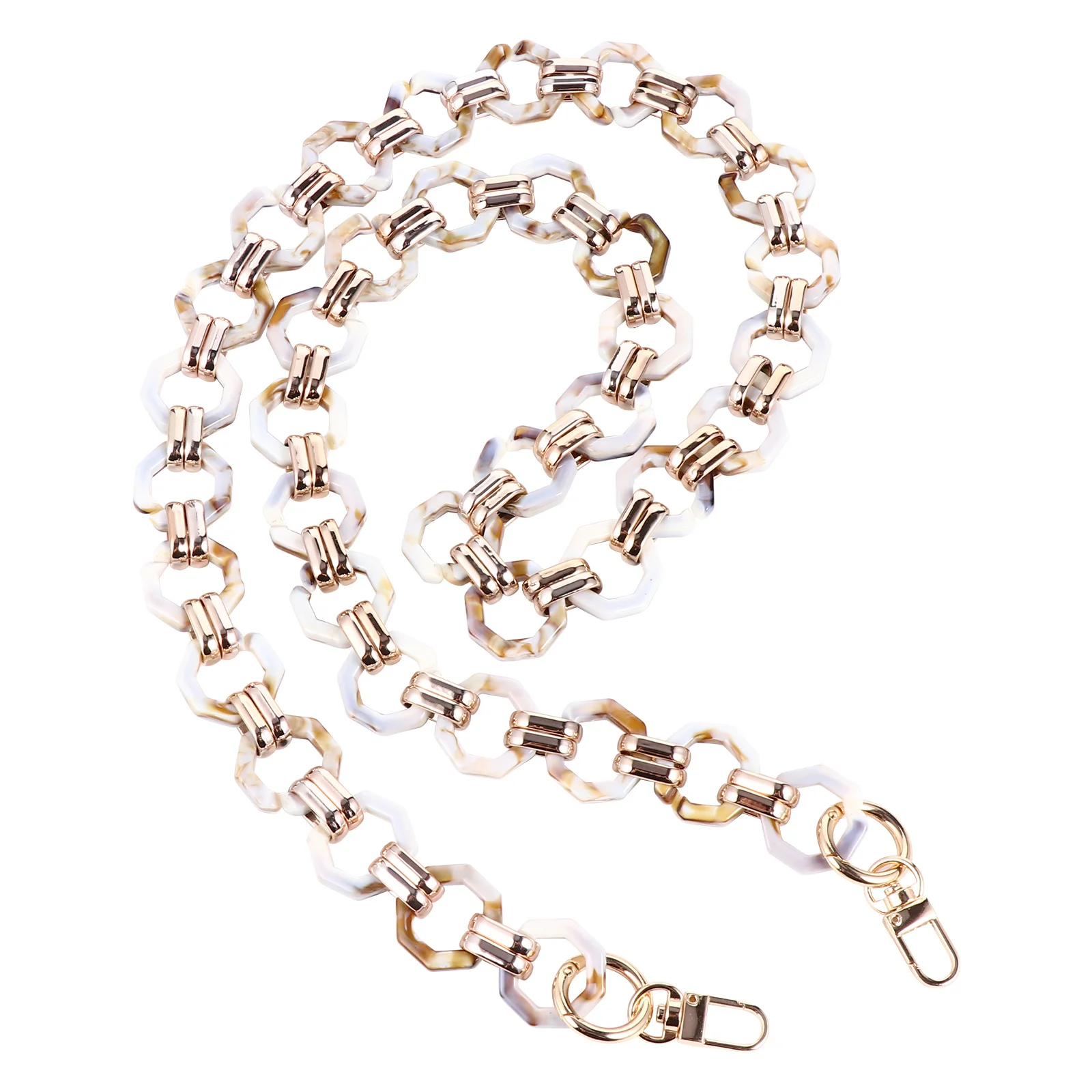 الرجعية الراتنج سلسلة سميكة سحابة الشكل Diy بها بنفسك حقيبة حزام استبدال دائم حقيبة يد الموضة سلسلة الكتف التبعي #6