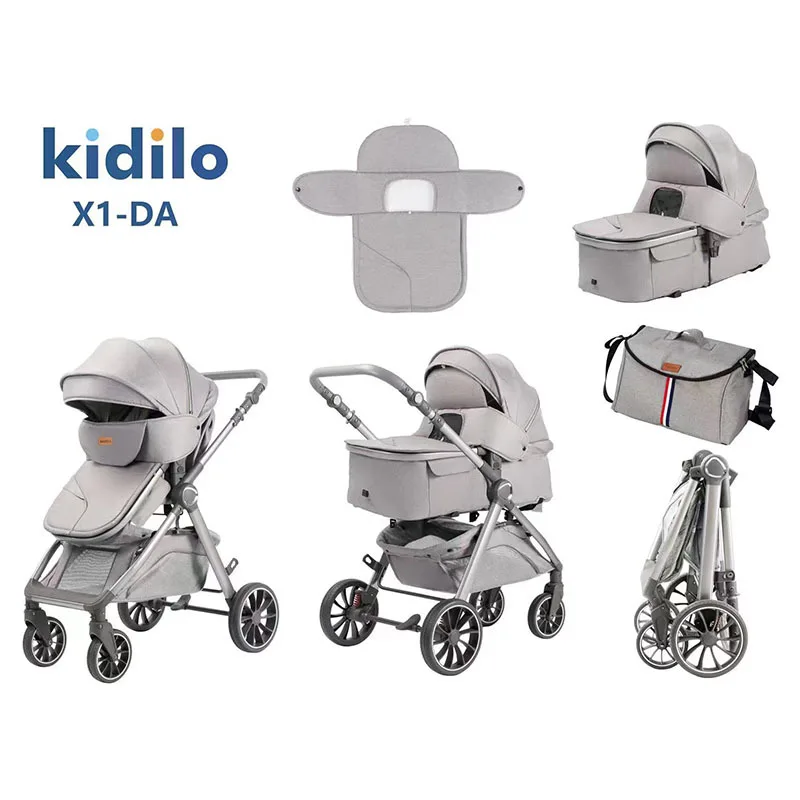 

Детская коляска Kidilo можно сидеть и лежать, легкий складной артефакт для ходьбы новорожденного