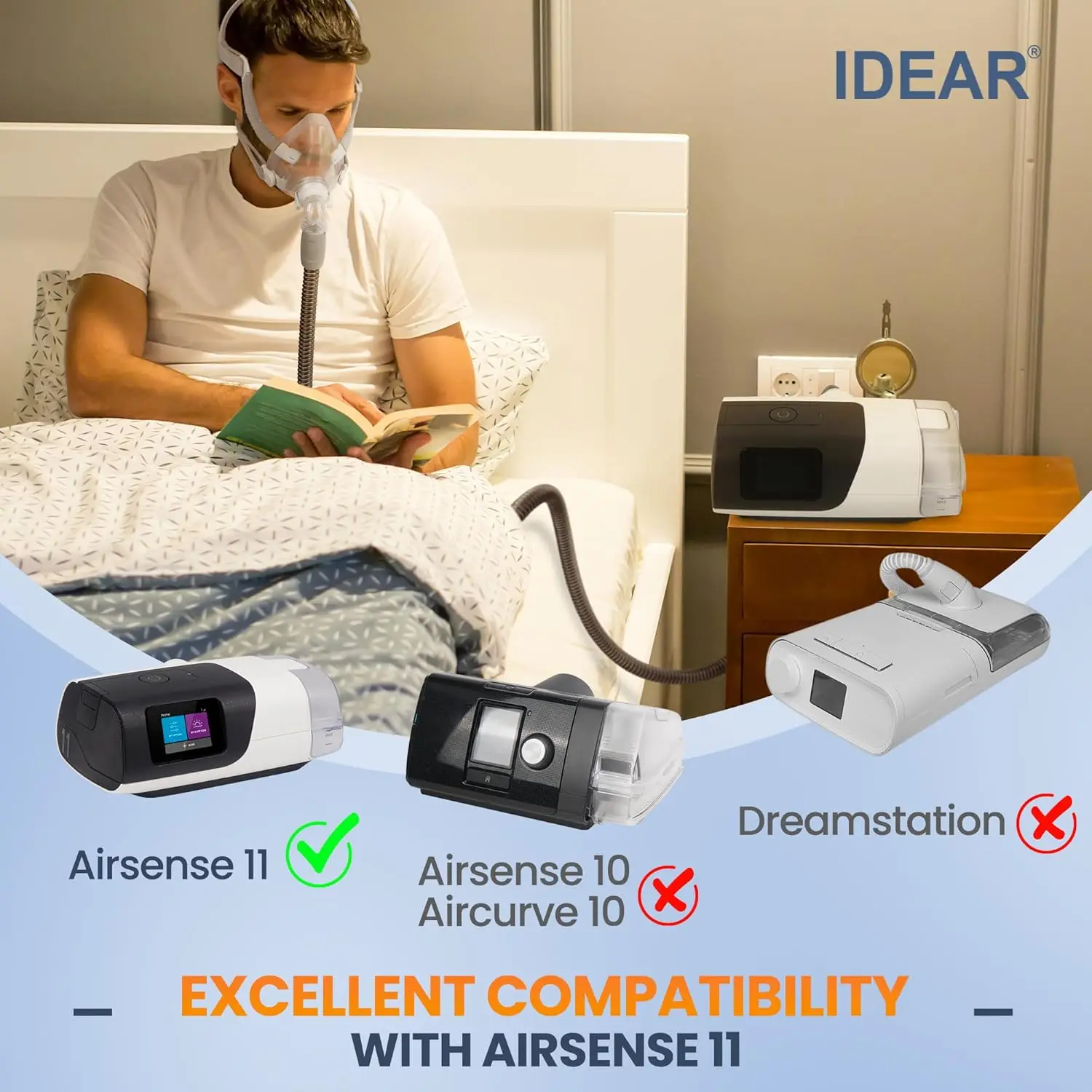 Verbesserte Version der Climate Line-Luftschlauch, nur kompatibel mit Airsense 11 und Aircurve 11