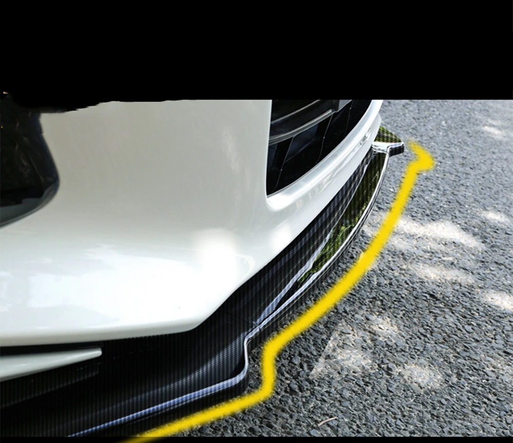 

Car Front Bumper Spoiler Lip Lower Splitter Canards Blade Kits For Honda Accord 10th Generation Sport JDM 2018 2019 2020 2021