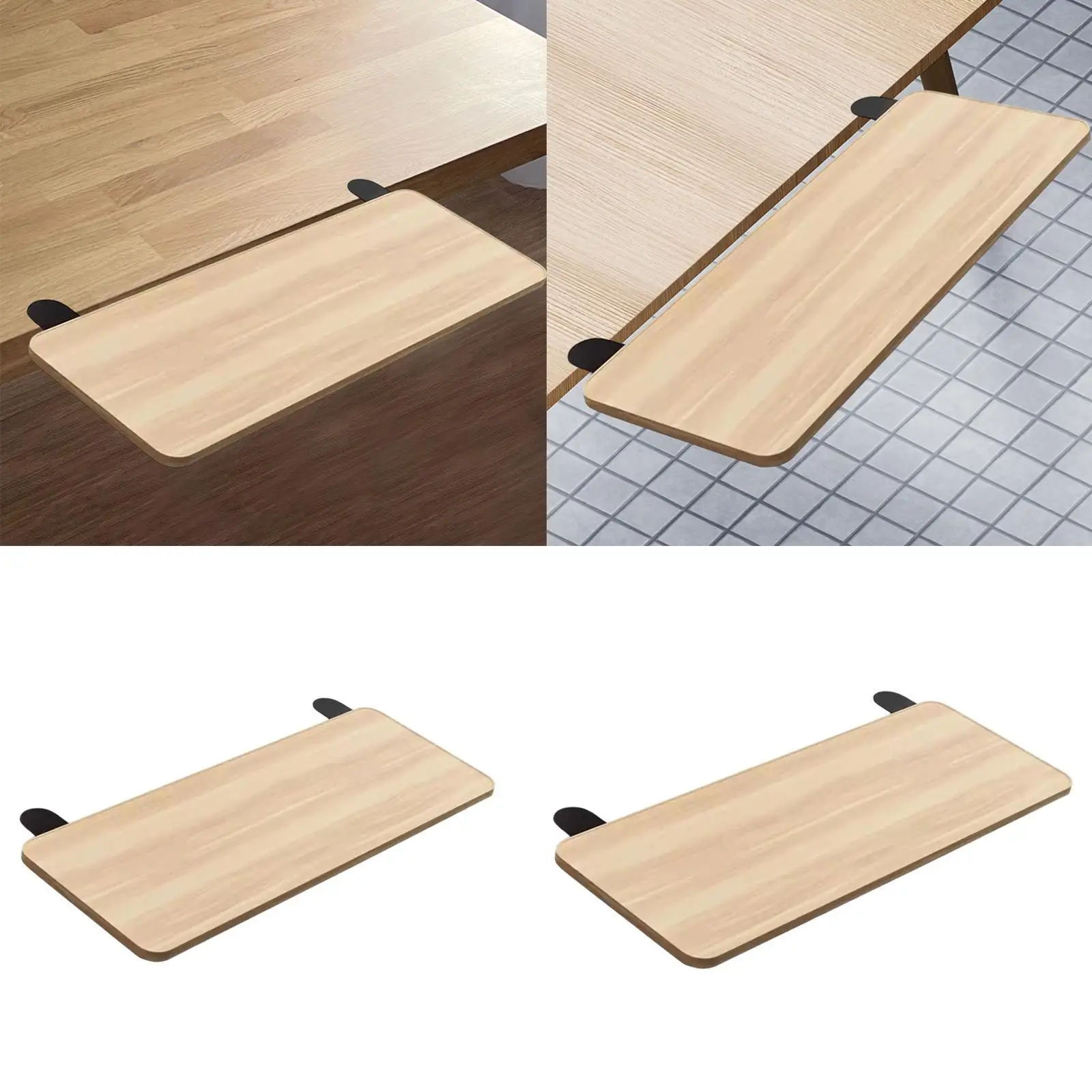 Desktop Extension Board 90 Degree Folding Elbow Arm Support for Sturdy Room