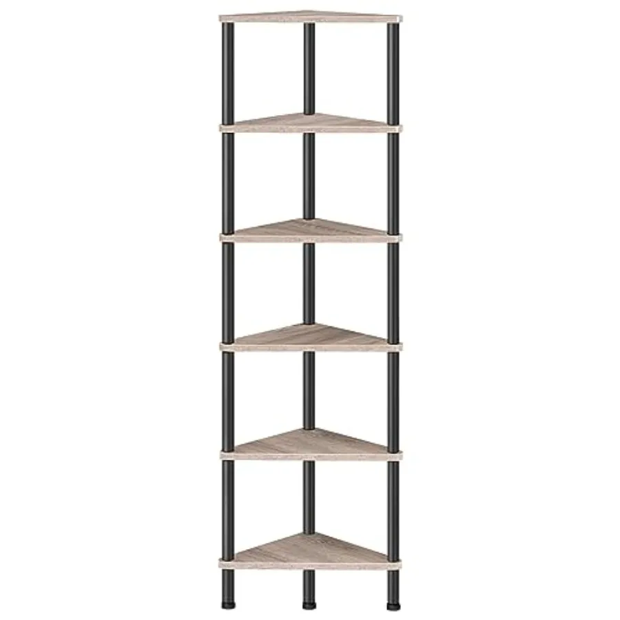 

Напольная промышленная 6-ярусная подставка для растений с металлическим каркасом, для небольших помещений, гостиная, серая и черная G36C