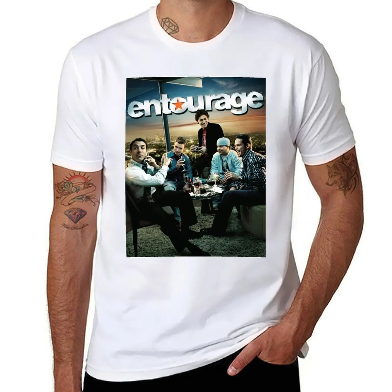 

Entourage Series 2004 T-Shirt man t shirt summer t shirts for man pack cotton T-Shirt