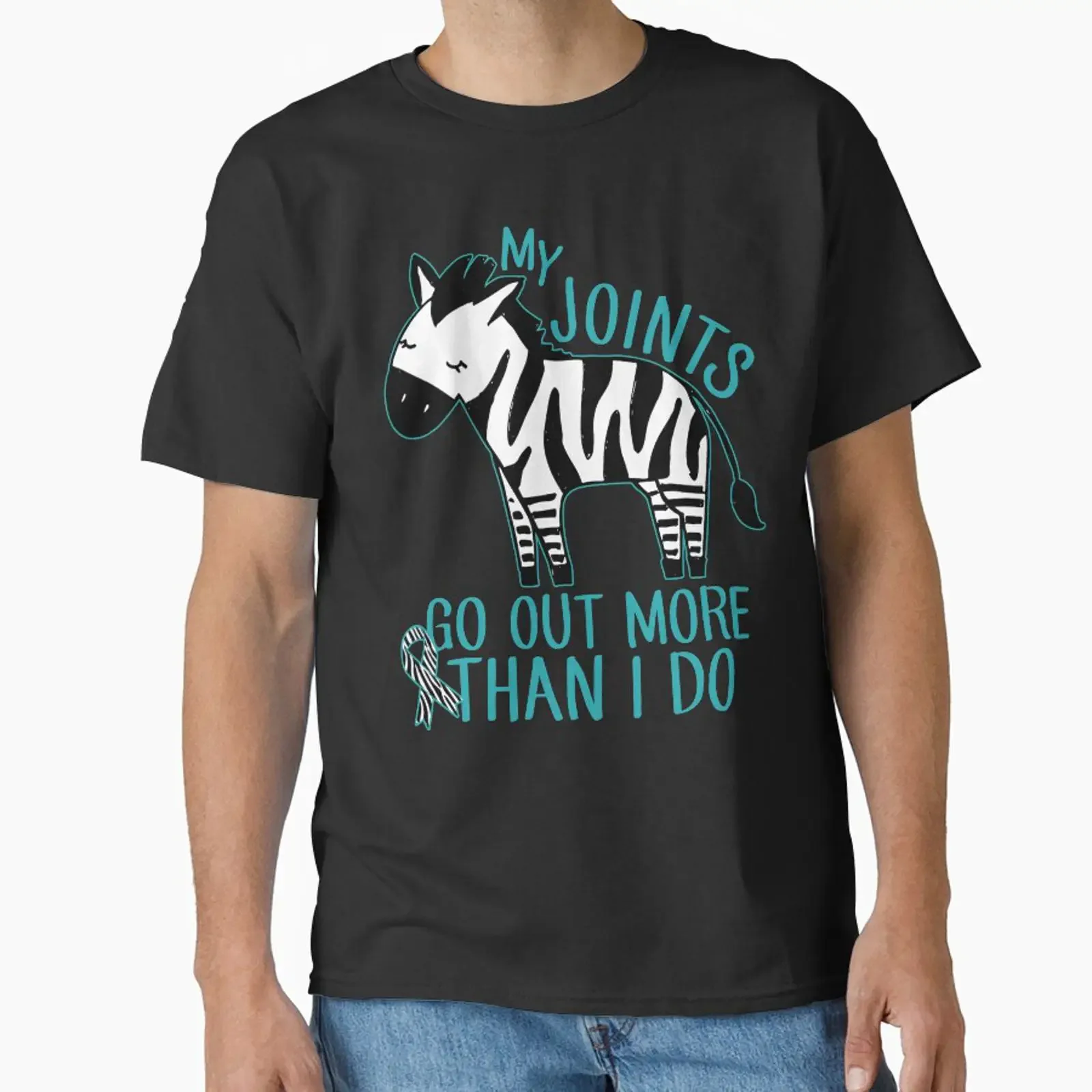 Ehlers Danlos Joints Go Out More Than I Do Classic T Shirt vintage Washed Versatile Unisex Casual Slightly designer clothes