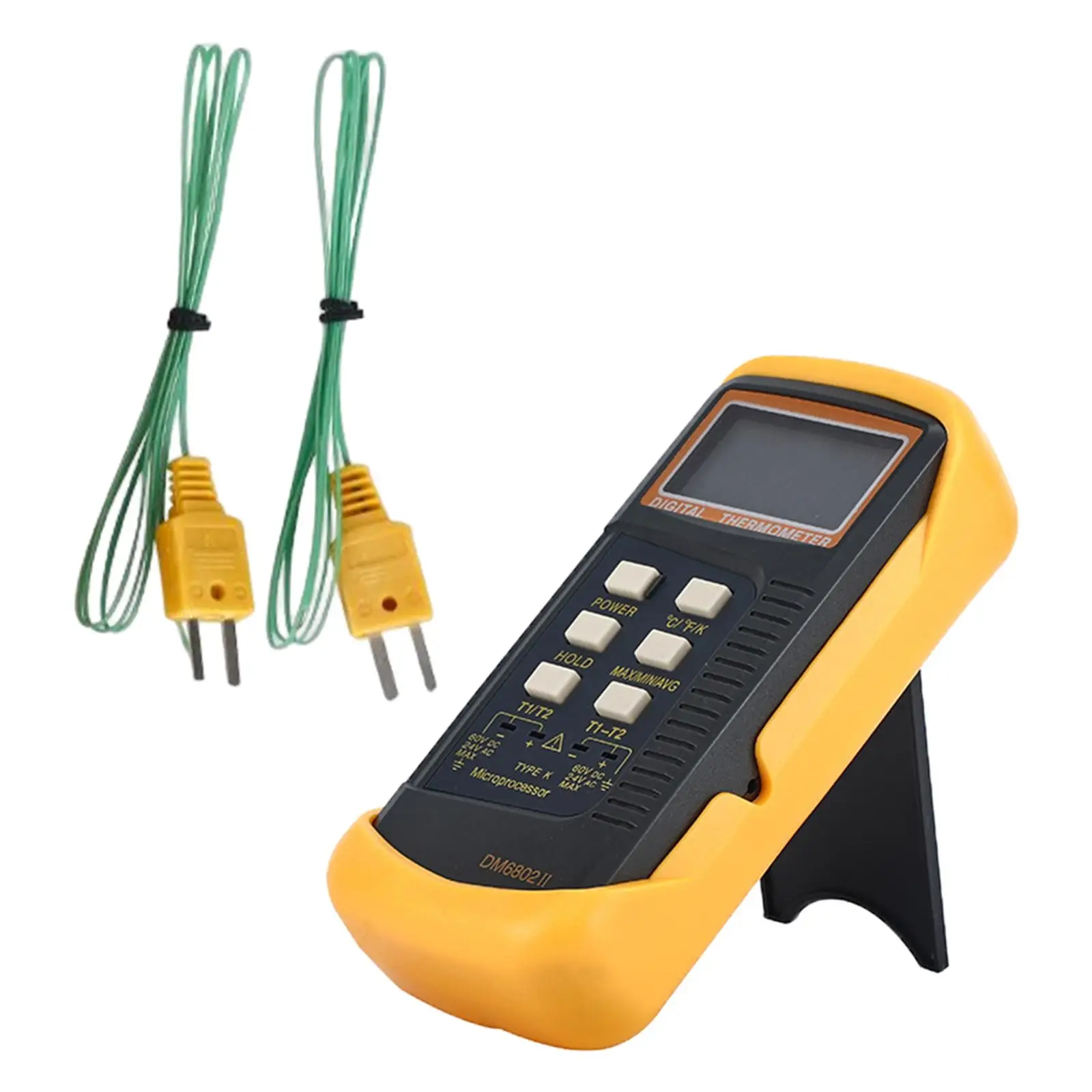 6802II Temperature Meter Handheld 2 Channels Measurement Meter