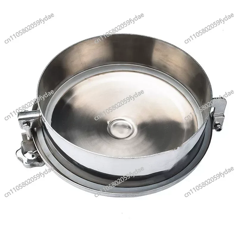 304 Sanitary Grade Manhole Cover Stainless Steel Quick Opening Atmospheric Manhole Wine Can Circular Flanged Hand Hole