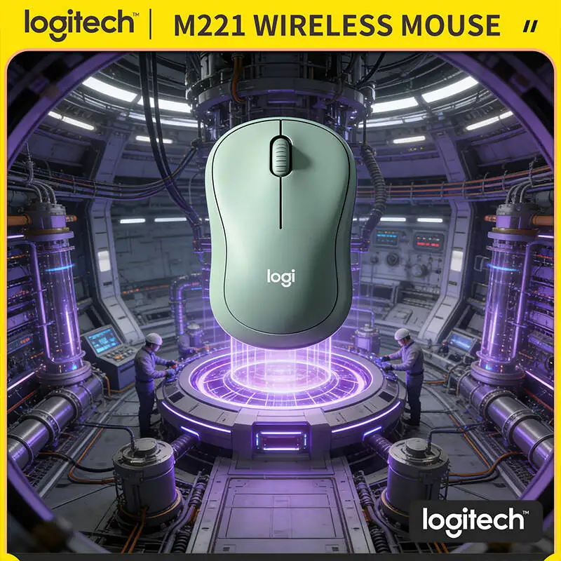 

Logitech M221 Wireless Silent Mouse - 2.4GHz Stable Signal 90% Noise Cut 75g Compact Ideal for Home Office Library Environments