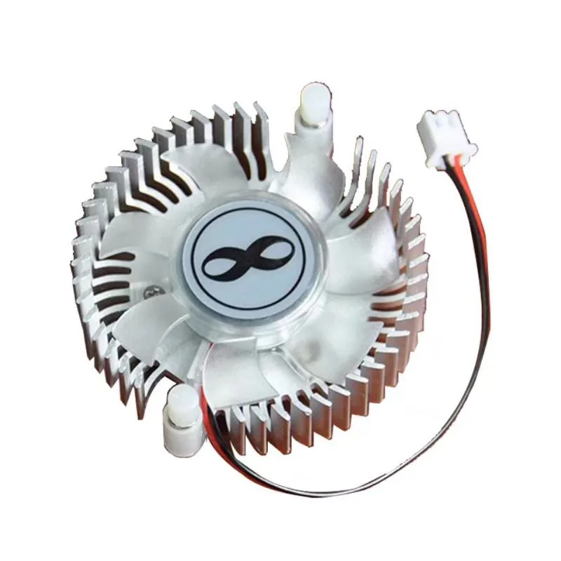 5V/12V round cooling small fan hole 55mm silent with cable PH-2.0 interface computer graphics card radiator