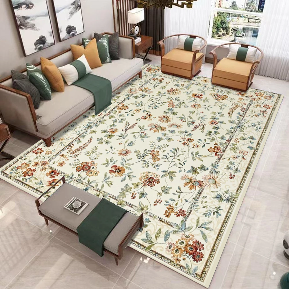 Bohemian Rug,Carpet Rug for Living Room Bedroom Sofa Decoration,Kid Play Non-slip Floor Mat  Bedroom Decor Machine Wash