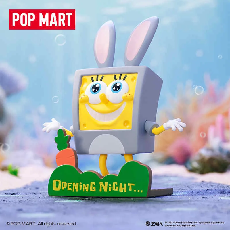 Popmart SpongeBob Life Transitions Blind Box Kawaii Action Mystery Figure Caixas Supresas Toys and Hobbies Girls Birthday Gifts