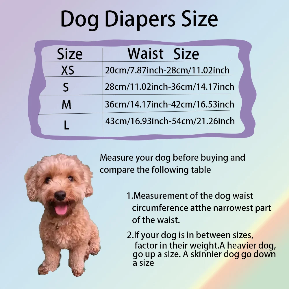 1PC Solid Color Female Dog Reusable Diaper Large Physiological Washable Pants Shorts Male Cats Pet Menstruation Anti-Side Leak