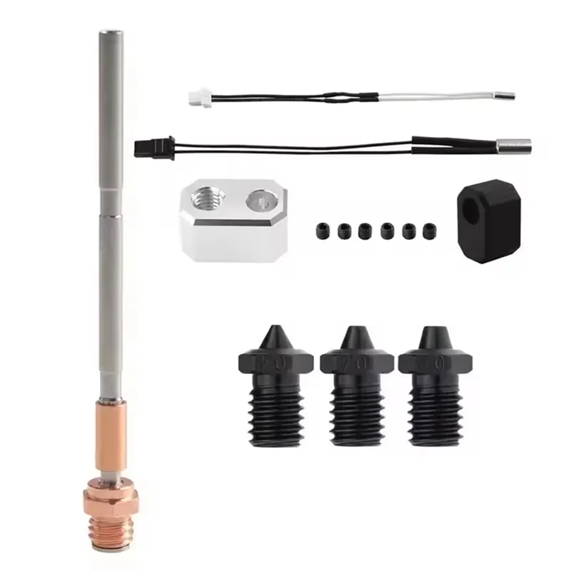 

AP-медное титановое сплав горло Hotend Kit E3d V6 сопло из закаленной стали для Prusa MK4/XL