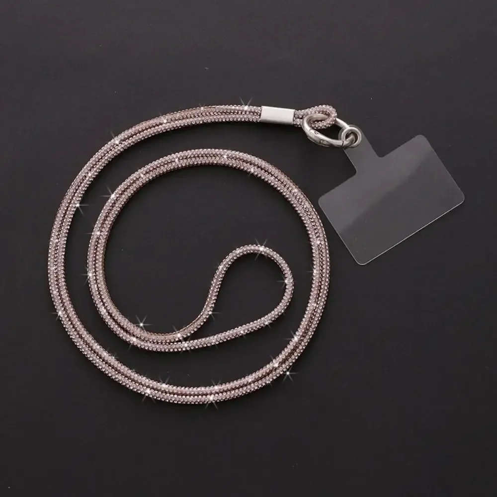 Crystal Rhinestone Phone Lanyard Luxury Bling Bling Bright Diamond Phone Anti-lost Rope Hanging Cord Phone Accessories