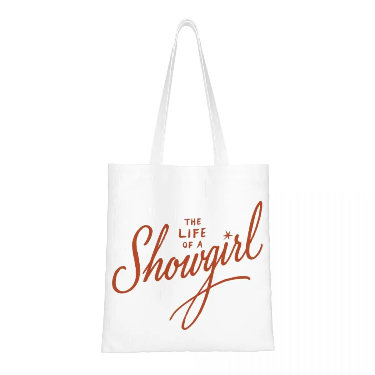 

Холщовая большая сумка для альбома The Life Of A Showgirl, эстетический уникальный дизайн, модная сумка для женщин и мужчин