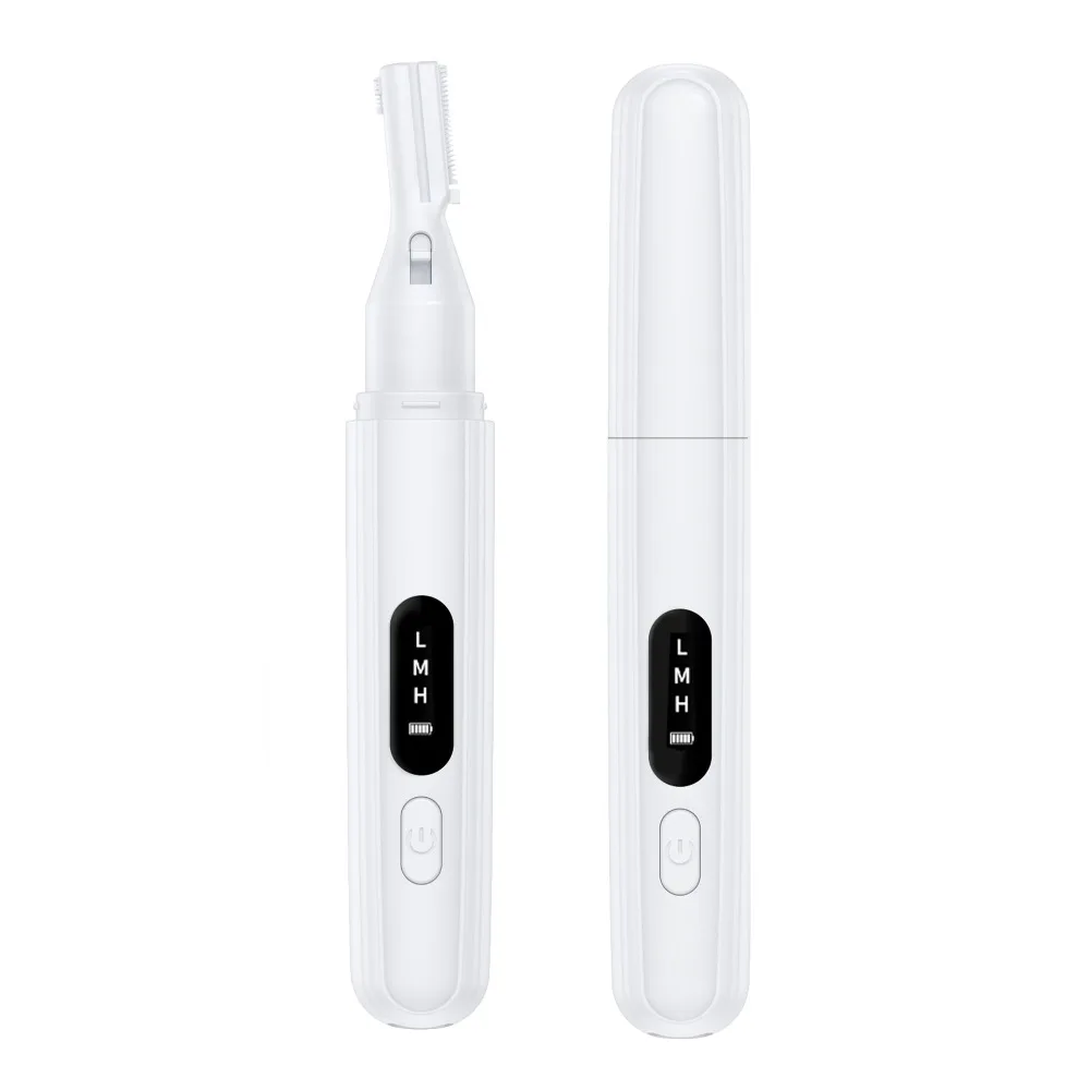 Recortador de cejas eléctrico para mujer, mini recortador de cejas privado recargable, herramienta de afeitado para principiantes