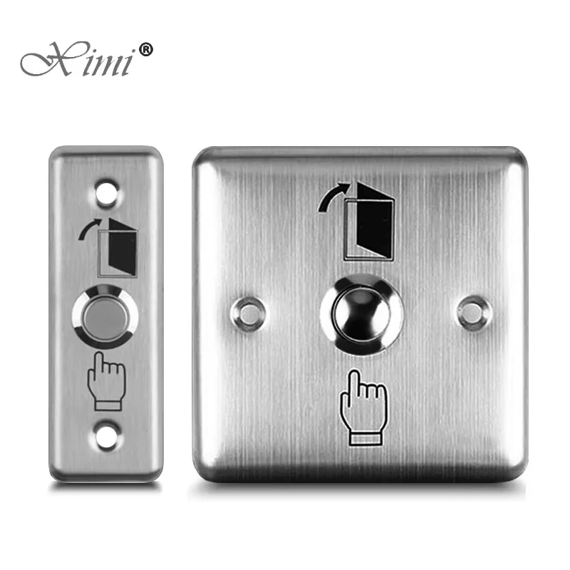 

Stainless Steel Exit Button Push Switch Door Sensor Opener Release For Magnetic Lock Access Control Home Security Protection