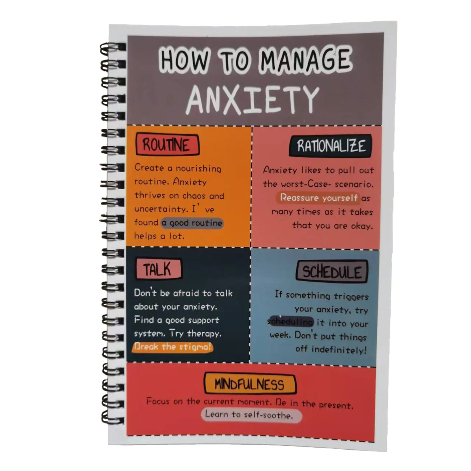 

Notebook , A Mental Diary To Help You Manage Anxiety