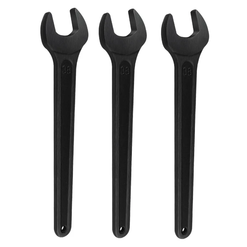 Imagem -06 - Chave de Extremidade Grande Resistente Preta Chave de Torque Aberta Única Fixa Plana Chaves Hexagonais 17 mm 21 mm 46 mm 50 mm 55 mm