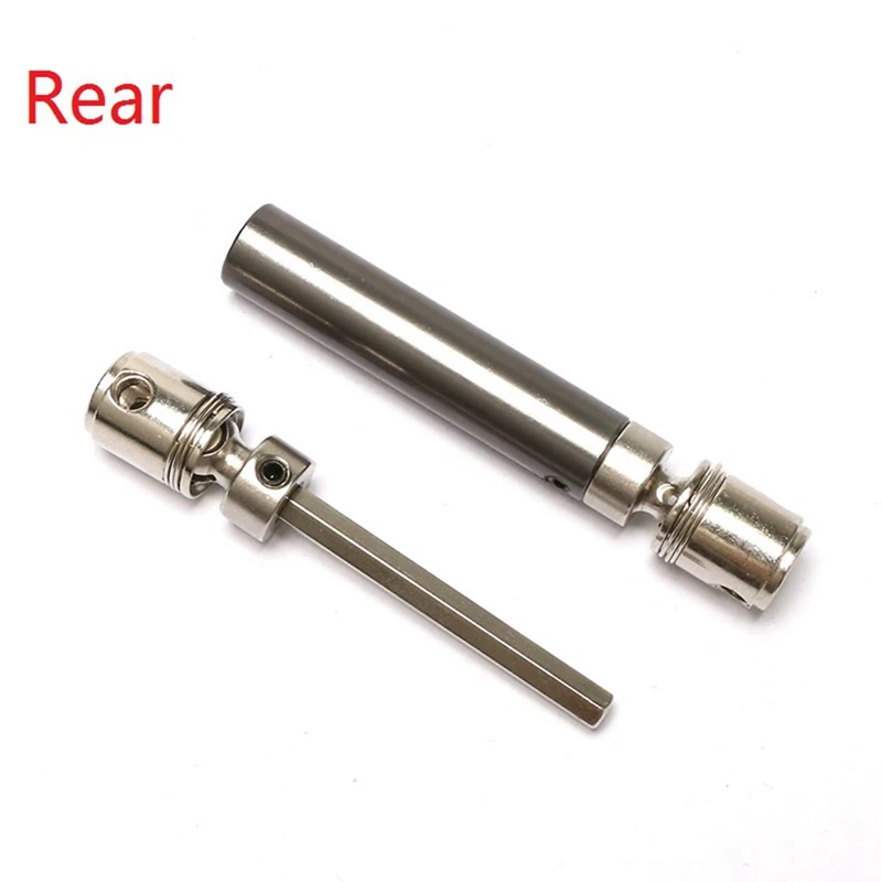 2Pcs Metal Front & Rear CVD Drive Shaft for Feiyue FY03 FY-03 FY-01/02/07 Q39 1/12 RC Car Upgrade Parts Accessories