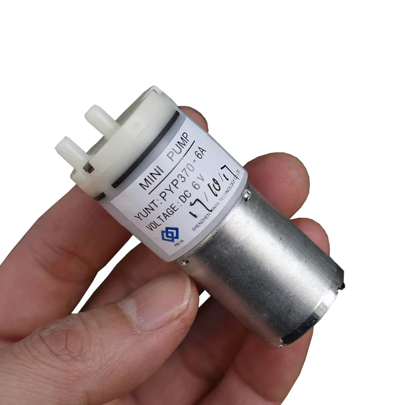 

PYP370-6A DC 5V 6V Small Mini 370 Motor Diaphragm Pump Vacuum Air Oxygen Pressure Pump Negative Pressure Suction Pump