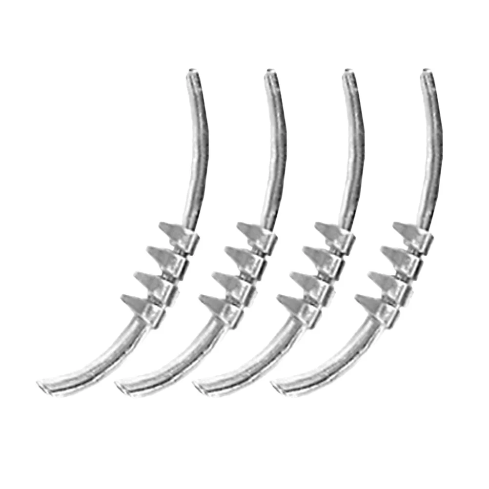 4 Stuks Rvs Teennagel Correctie Gespen Ingegroeide Nagel Brace Gereedschap Nagel Rechttrekken Clips Voor Pijn Vermindering