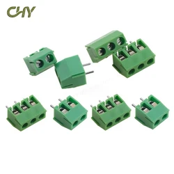 10Pcs/Lot MG/KF350 MG/KF396 Green Spliceable Terminal Blocks 2P-3P 3.5mm/3.96mm Pitch Connectors