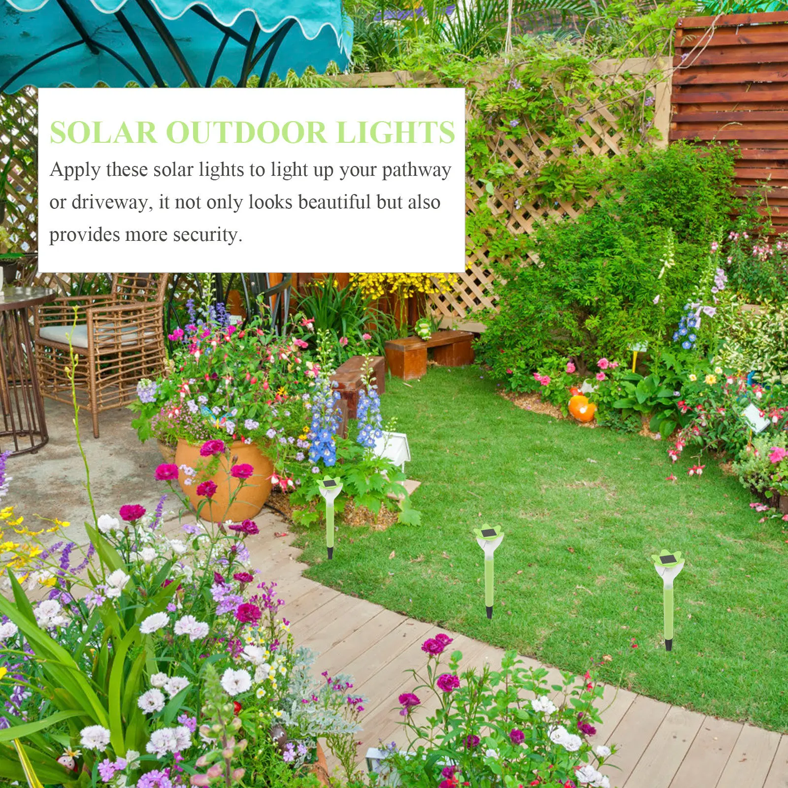 2 Pezzi di Luci Solari a Forma - Outdoor Lighting Yard Stakes recensione e prezzo