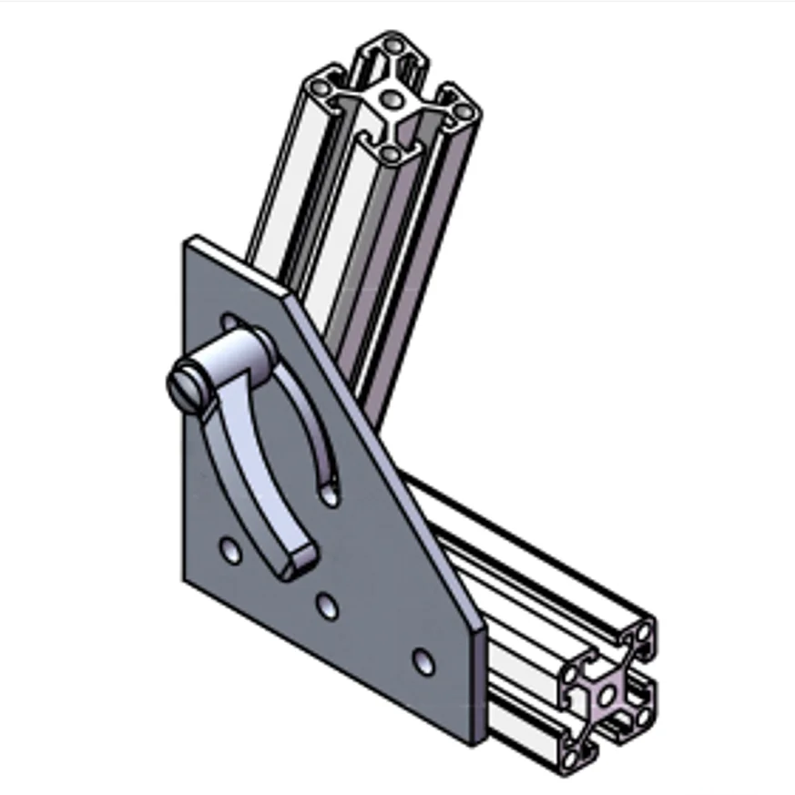 1PCS 90 Degree 180 Steering Connecting Plate 4040 Connector Locking Block For 4040 V-slot Aluminum Profile Angle Holder
