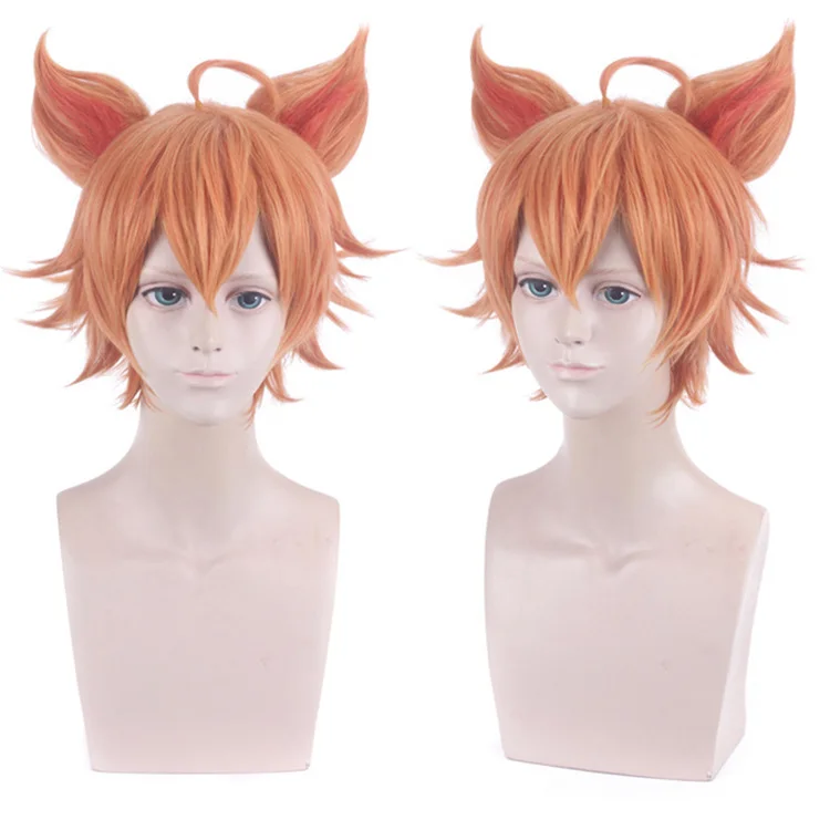 شعر مستعار اصطناعي طويل زي تنكري للحفلات شعر ألياف مقاومة للحرارة أنيمي لعب الأدوار شعر مستعار مجعد ملون للنساء والفتيات