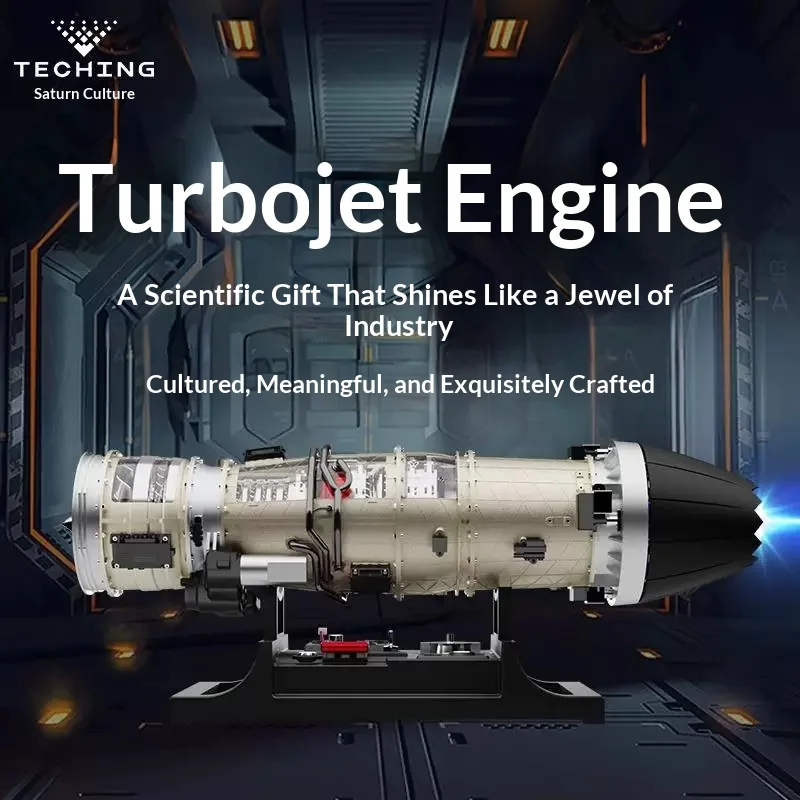 F135 fighter turbojet engine model 3D three-dimensional metal assembly building block toy launch popular science gift