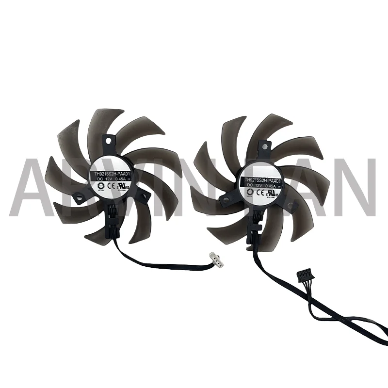 Ventilador de placa gráfica para Gaming Pro, GPU Cooler, Substituir, TH9215S2H-PAA01, RTX2060, GTX1660, 1660S, 1660TI, DUAL, 2 peças por conjunto