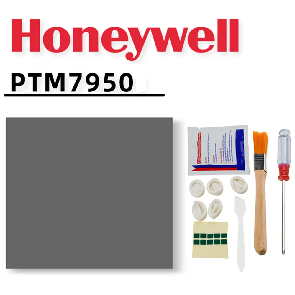 honeywell ptm7950 thermal pad paste ptm 7950 Phase Change GPU CPU Heatsink 80x80 Cooling Conductive Silicone Pad термопрокла