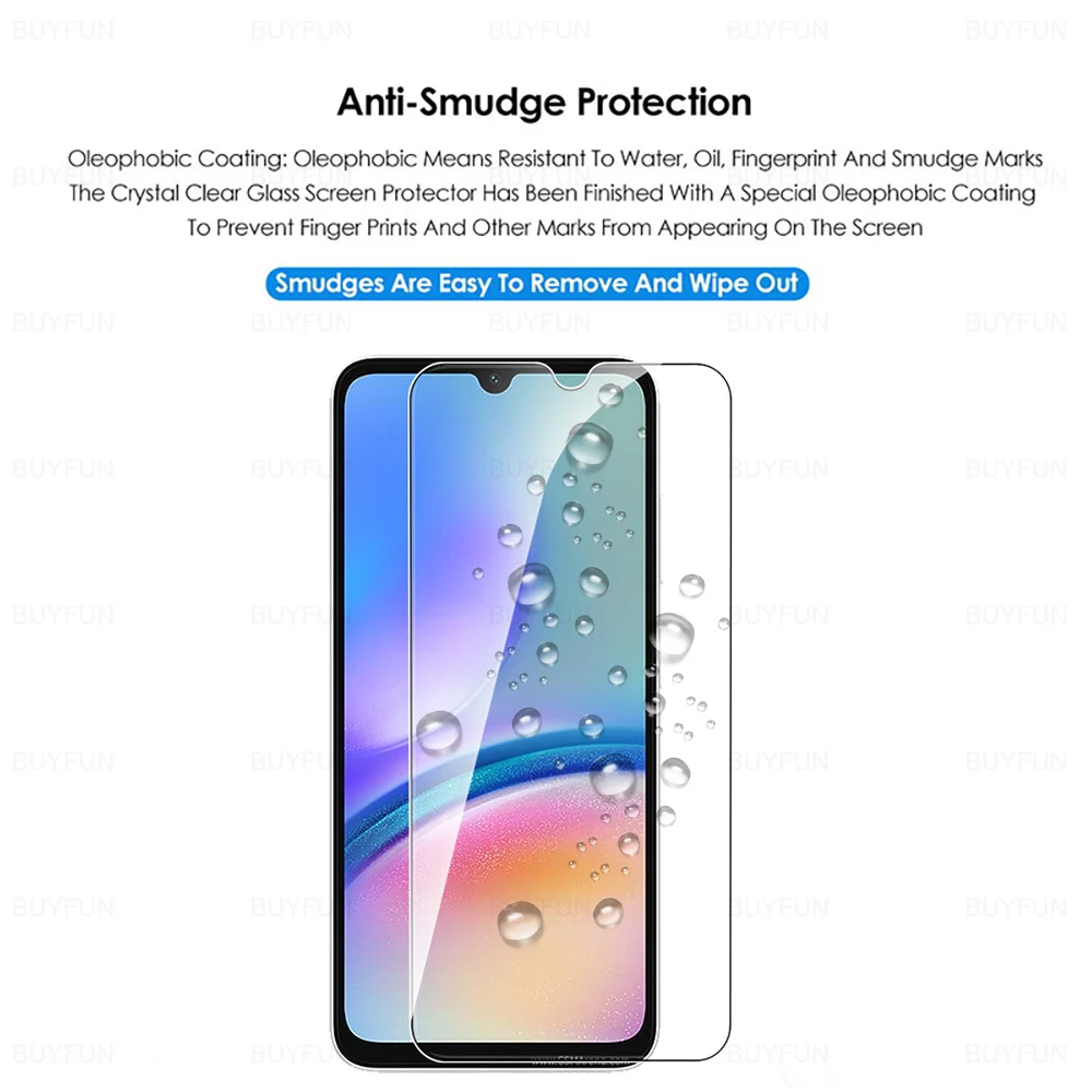 2 Stück 9H Glas für Samsung Galaxy A05s gehärtetes Glas Displayschutzfolie Samsung Samsung A05 A15 4G A25 A35 A55 5G A 05 15 25 35 55