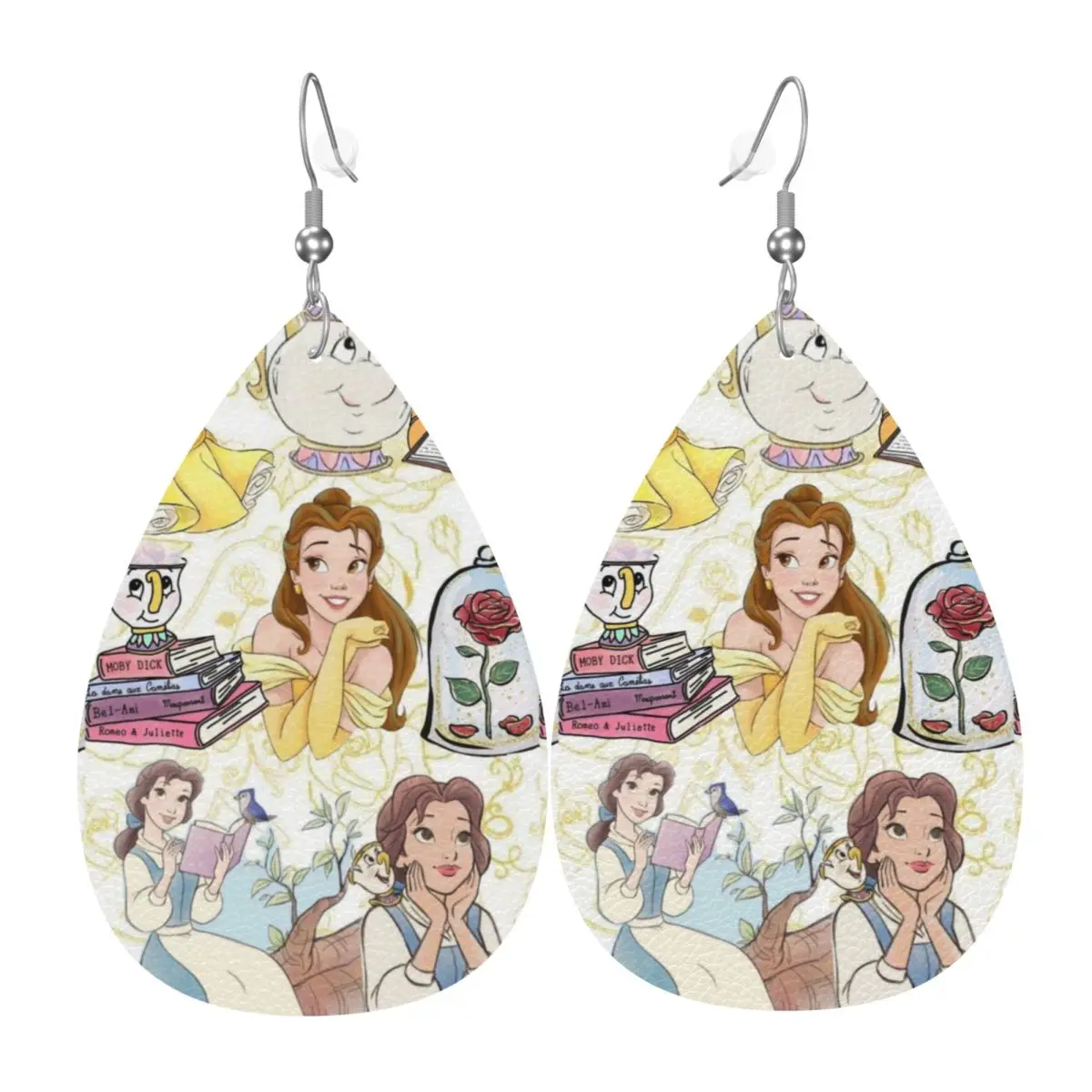 

Кожаные серьги-подвески «Красавица и Чудовище» для женщин, модные, для вечеринок