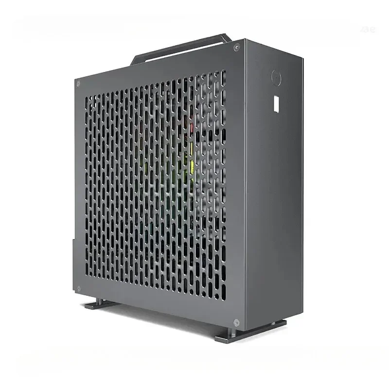 In Stock  Mini A24-V5 2.0 Dual Slot Single Display 1U Power Supply ITX Chassis Double-Sided Chamfering