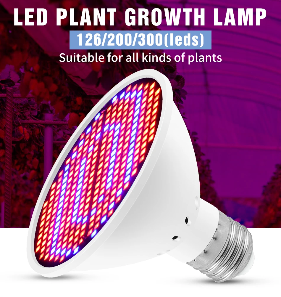 مصباح نمو النباتات E27 220 فول - مراجعة Hydroponic Nft Channel وسعره