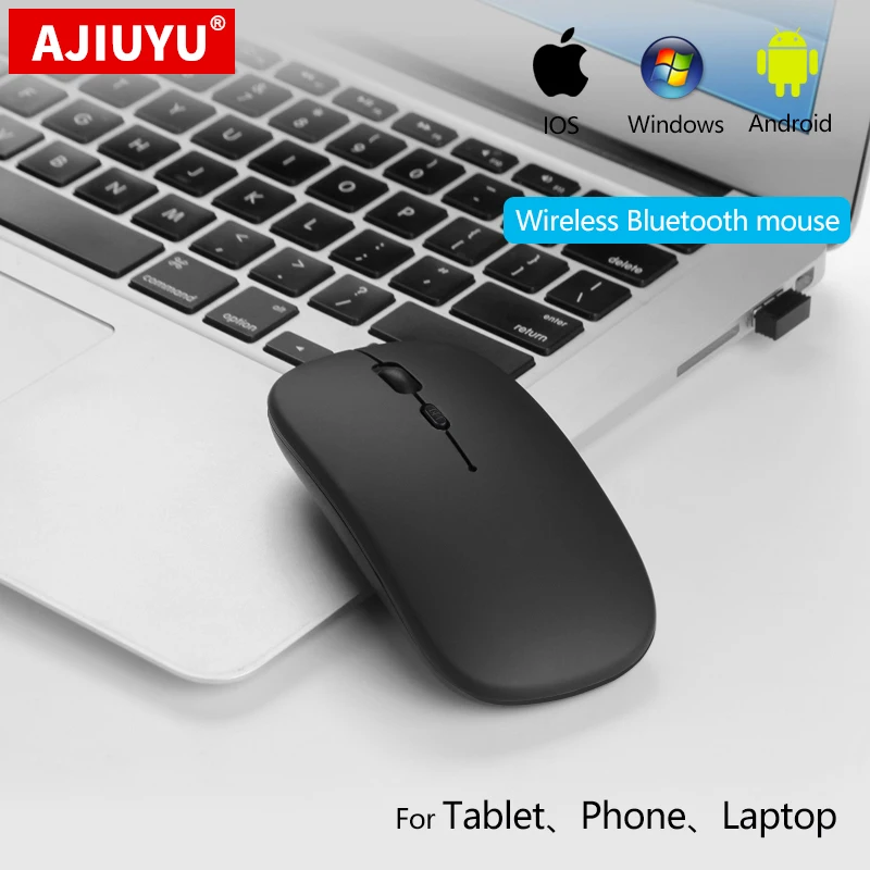 Bluetooth Mouse For APPle MacBook Air Pro 2020 2021 Mac Book iMac Laptop PC Wireless Mouse Rechargeable Mute Gaming Mouse Mice