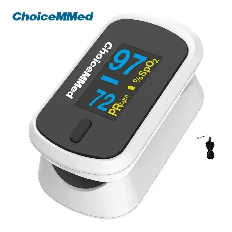 ChoiceMMed Medical Finger Pulse Oximeter Blood Oxygen Saturation Meter Heart Rate Monitor Spo2 Pulse Oxiometer OLED Oximetro