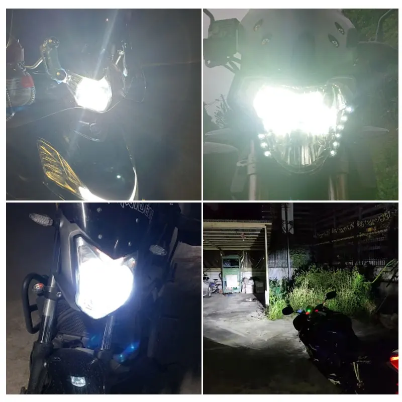 H4 HS1 Led Canbus No Error For Yamaha YZF-R15 Motorcycle Headlight Bulb 4800LM 6000K White Hi/Lo Beam Light 9003