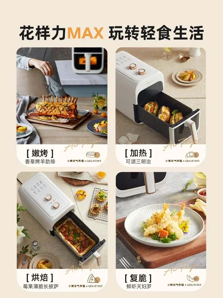 220V Big 6L Capacity Air Fryer with Multi-functional Oven Function for Home Kitchen